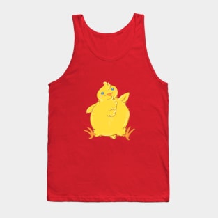 Chubby Chick Chicken Waves Hello Tank Top